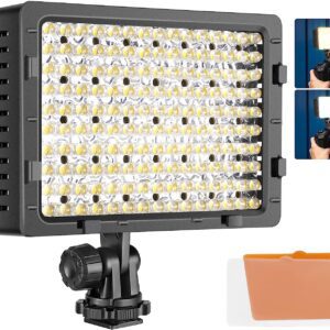 Nanguang Cr 160 Led Video Ring Light On Camera With Battery